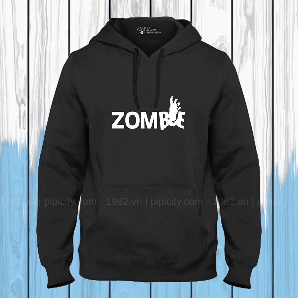 áo thun hoodie zombie